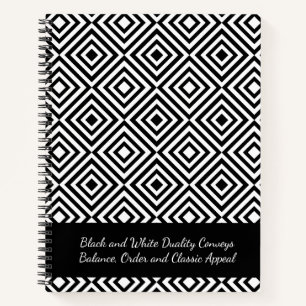 Cuaderno Compañía de guiones promocionales Tagline Black & 