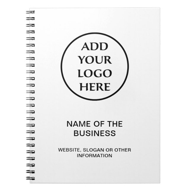 Cuaderno Compañía de negocios profesional Empresa Tu logoti (Frente)