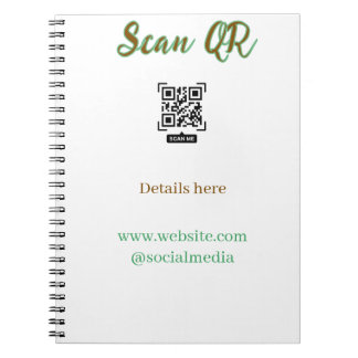 Cuaderno Comparte tu imagen escanea código QR añade sitio w