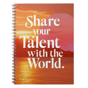 Cuaderno Comparte Tu Talento Con El Mundo