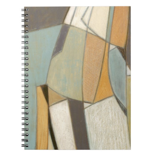 Cuaderno Composición abstracta con colores silenciados (Frente)
