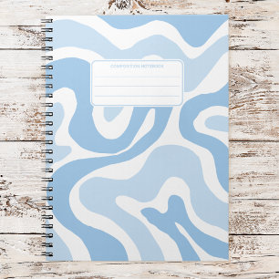 Cuaderno Composición abstracta de remolino líquido pastel e
