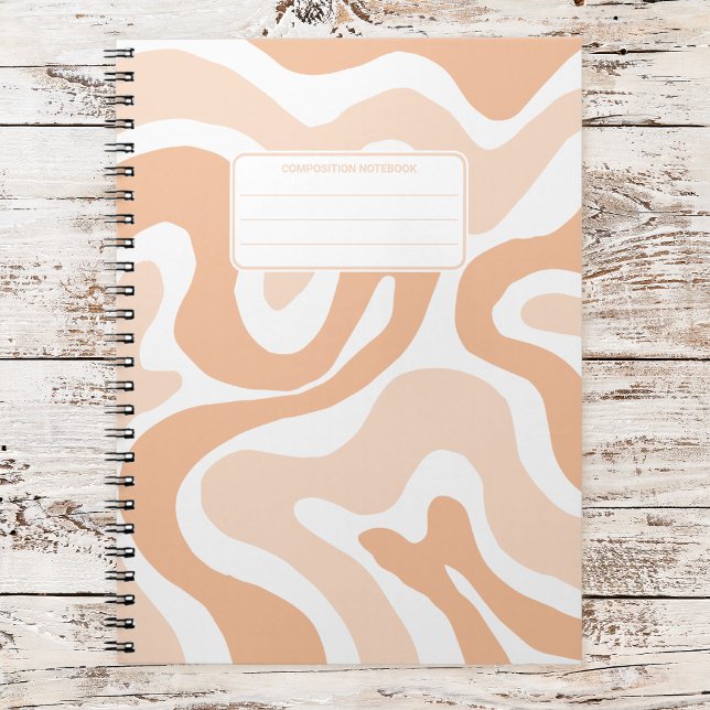 Cuaderno Composición abstracta de remolino líquido pastel e (Subido por el creador)