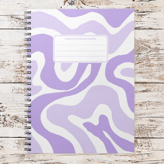 Cuaderno Composición abstracta de remolino líquido pastel e