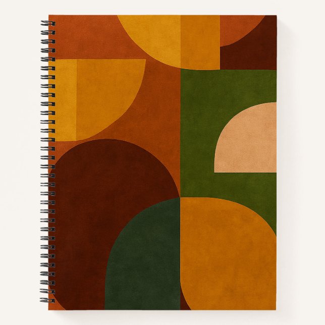 Cuaderno Composición abstracta modernista de mediados de si (Anverso)