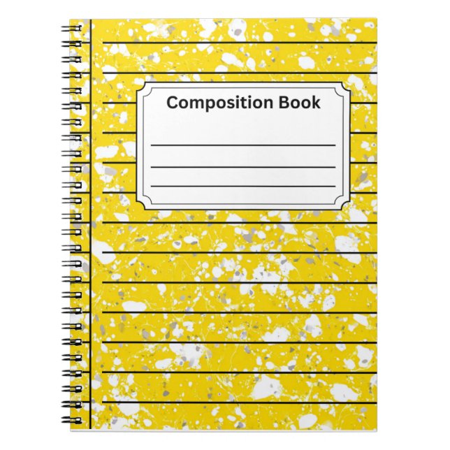 Cuaderno Composición amarilla brillante (Frente)