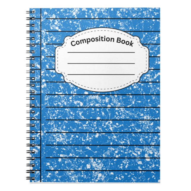 Cuaderno Composición azul (Frente)