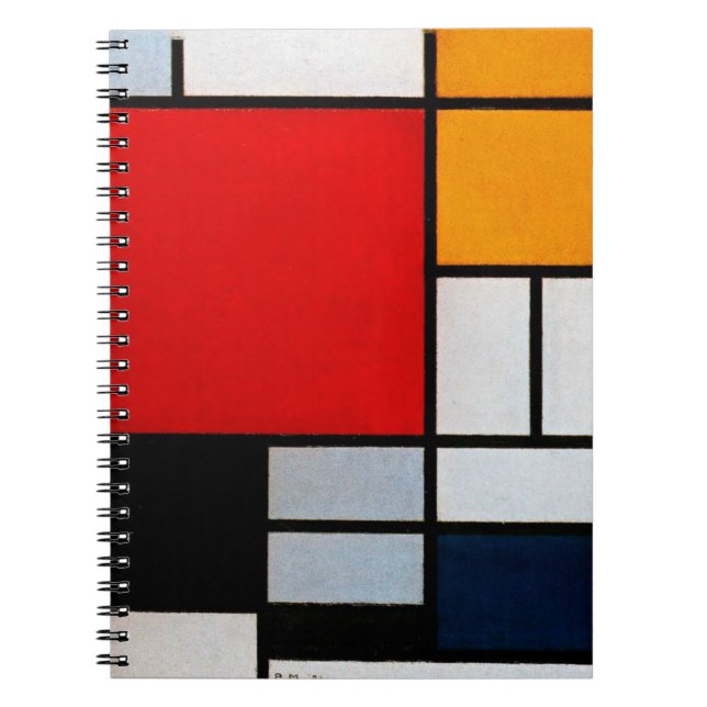 Cuaderno Composición con gran plano rojo (Frente)