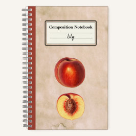 Cuaderno Composición de color rojo y media personalizada