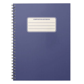Cuaderno Composición de Color Sólido Clásico Vintage