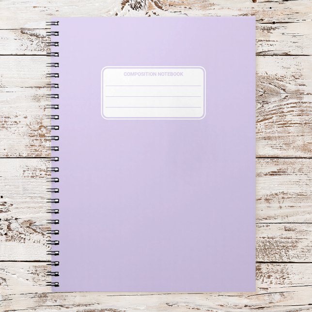 Cuaderno Composición de Color Sólido Pastel Suave Estético (Subido por el creador)