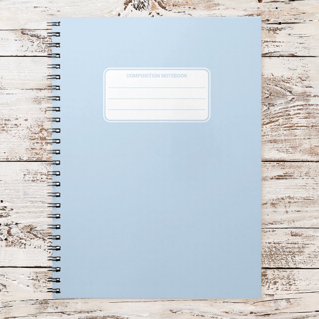 Cuaderno Composición de Color Sólido Pastel Suave Estético (Subido por el creador)