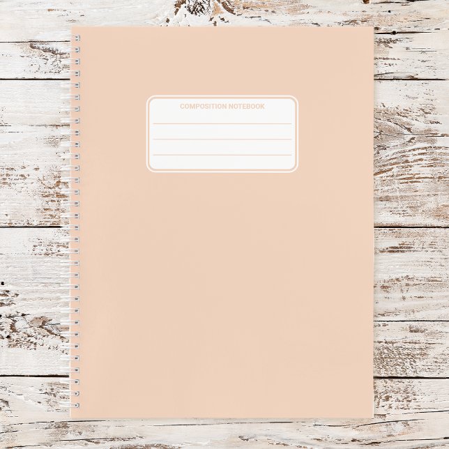 Cuaderno Composición de Color Sólido Pastel Suave Estético (Subido por el creador)