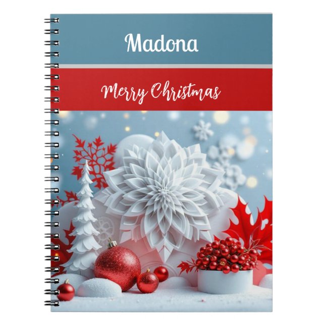 Cuaderno Composición de Flor de Invierno (Frente)