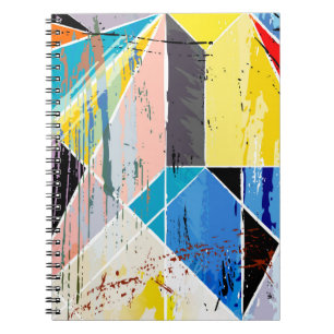 Cuaderno composición de fondo abstracta, con trazos, spl