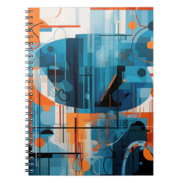 Cuaderno Composición de formas geométricas abstractas