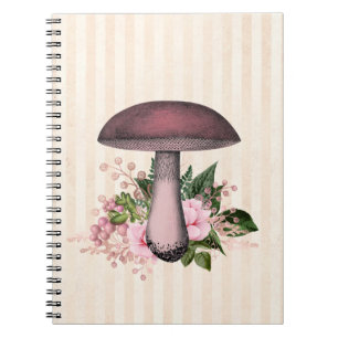 Cuaderno Composición de hongos y florales venecianos