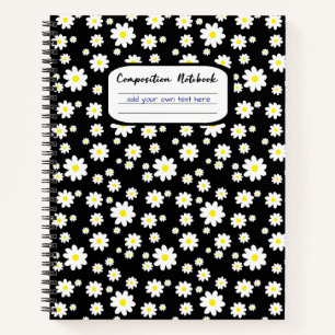Cuaderno Composición de impresión en blanco y negro