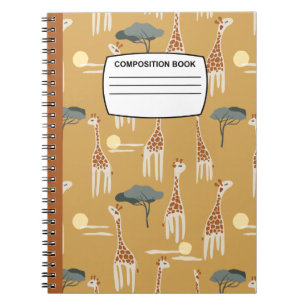 Cuaderno Composición de jirafa