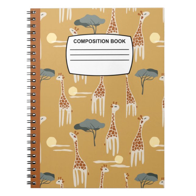 Cuaderno Composición de jirafa (Frente)