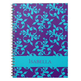 Cuaderno Composición de nombre personalizado con patrón abs