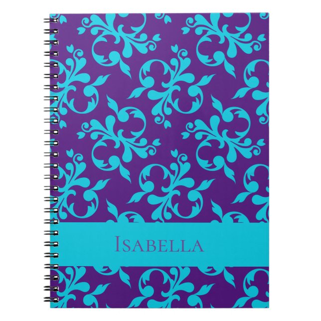 Cuaderno Composición de nombre personalizado con patrón abs (Frente)