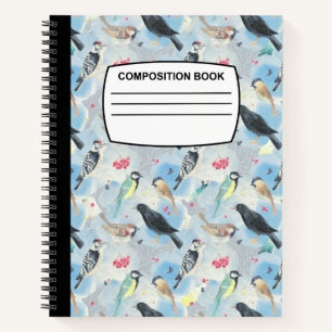 Cuaderno Composición de pájaro bloc de notas en espiral anc