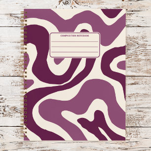Cuaderno Composición de Patrón de Remolino Líquido Ondulado