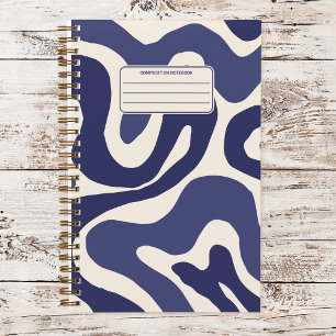 Cuaderno Composición de Patrón de Remolino Líquido Ondulado