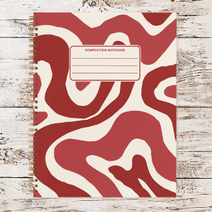 Cuaderno Composición de Patrón de Remolino Líquido Ondulado