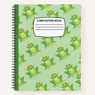 Cuaderno Composición espiral de ranas sin foco