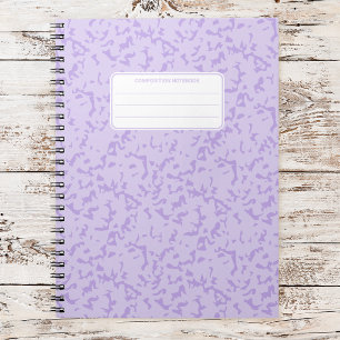 Cuaderno Composición estética de mármol en pasteles suaves