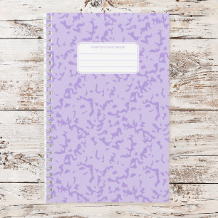Cuaderno Composición estética de mármol pastel suave