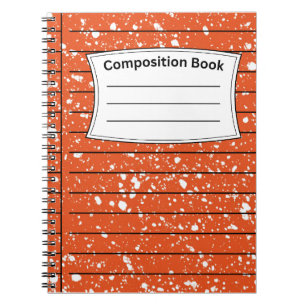 Cuaderno Composición naranja