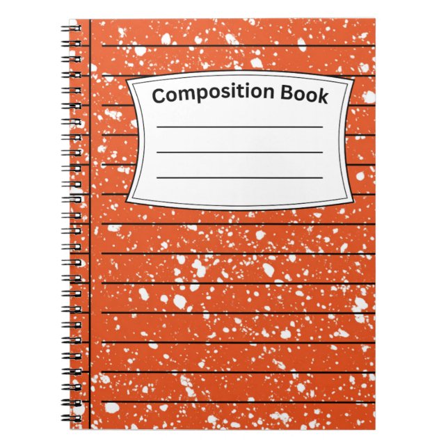 Cuaderno Composición naranja (Frente)
