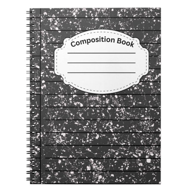 Cuaderno Composición negra (Frente)