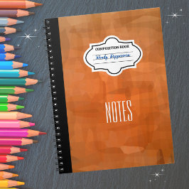 Cuaderno Composición personalizada con patrones de coral el