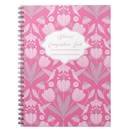 Cuaderno Composición personalizada de Coquette Hummingbird 