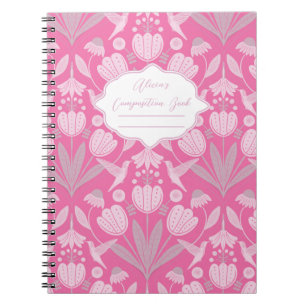 Cuaderno Composición personalizada de Coquette Hummingbird 
