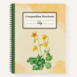 Cuaderno Composición personalizada de flor de colmena de li