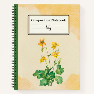 Cuaderno Composición personalizada de flor de colmena de li