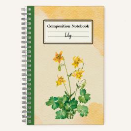 Cuaderno Composición personalizada de flor de colmena de li