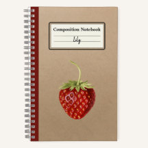 Composición personalizada de fresa vintage