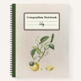Cuaderno Composición Personalizada de Lemones Creciendo