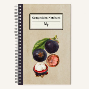 Cuaderno Composición personalizada de mangostinos de época