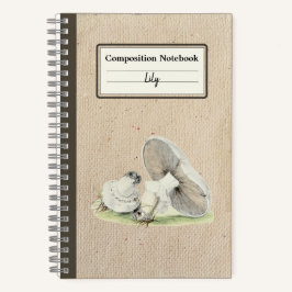 Cuaderno Composición personalizada del hongo de caballo dib