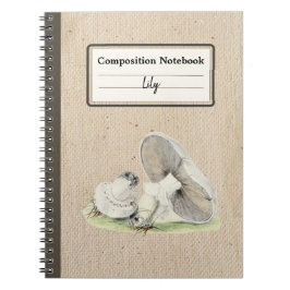 Cuaderno Composición personalizada del hongo de caballo dib