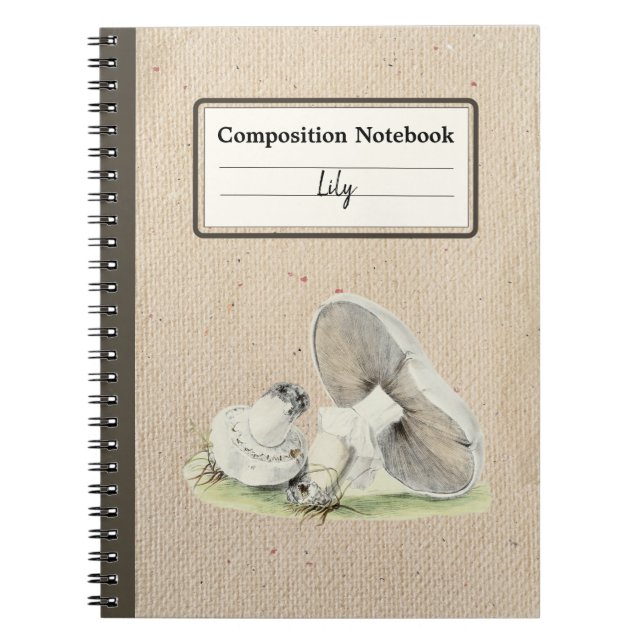 Cuaderno Composición personalizada del hongo de caballo dib (Frente)