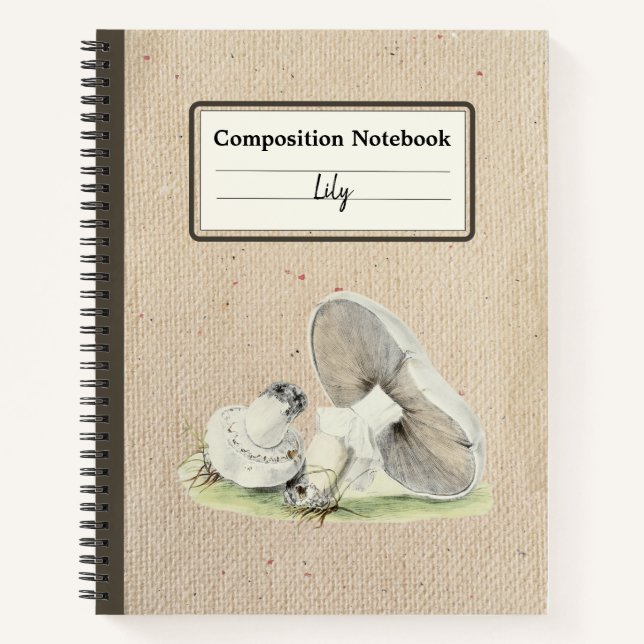 Cuaderno Composición personalizada del hongo de caballo dib (Anverso)