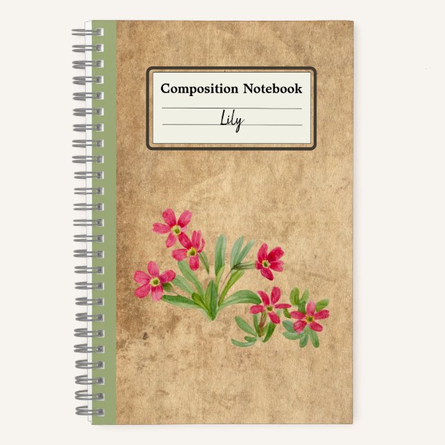 Cuaderno Composición personalizada Primrose (Anverso)